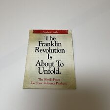 Vintage Franklin Electronic Product Guide Dictionary Thesaurus Encyclopedia