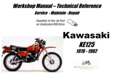 Kawasaki KE125 KE 125 Service