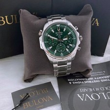 Men New Bulova Classic Green