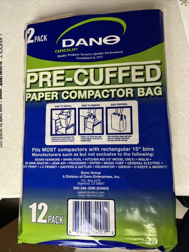 Dano pre cuffed - compactor, bags