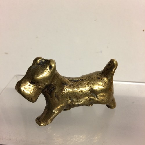 Brass scottie dog scottish - brass,