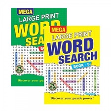 2 x A4 Mega Large Print Word