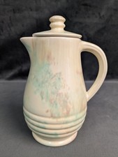 6" Govancroft Glasgow Ceramic Jug Coffee Pot with Lid Pastel Glaze Vintage