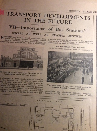 B9g ephemera 1940s article bus - article,