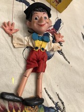 VTG "PINOCCHIO PELHAM PUPPET"#SL7.  RARE BLACK HAT.  CREAM SHIRT.  Orig BOX.