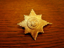 Irish Guards Gilt Metal Cap Badge