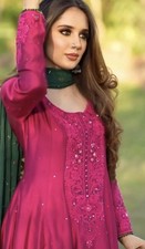 Amna Ismail designer Pakistani Peshwas/Maxi dress- Ready to wear in Large