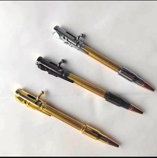 Rifle Bolt Action pen making kit for woodturning Gold, Gun Metal or Chrome