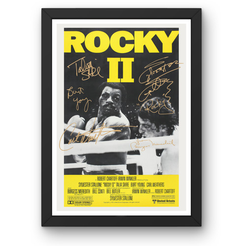 Rocky cast signed - signed, movie