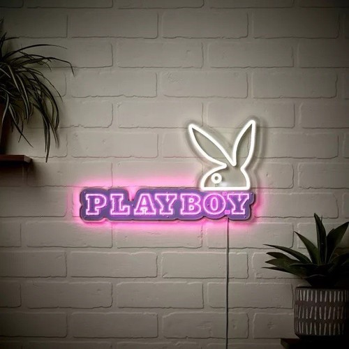 Playboy bunny logo neon led - playboy,