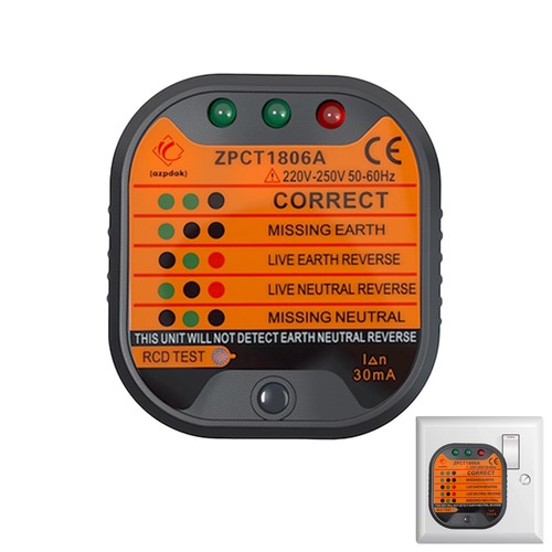 Socket tester 220 250v - uk, 220-250v