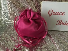 FUCHSIA PINK DUCHESS SATIN