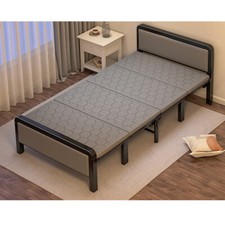 Strong Folding Bed Rollaway Guest Bed Fold up Foldaway Steel Bedstead Single Bed