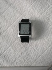 Atlas For men Square Faced Chrome And Black Men’s Watch Black Strap