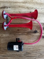 Original Harry Moss Maserati Classic Double Air Horn Vintage Unused Compressor