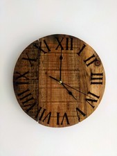 Handmade burnt wooden wall