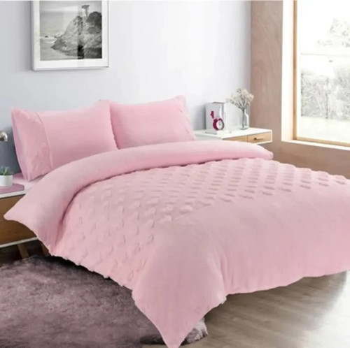 Heart teddy fleece duvet - heart,