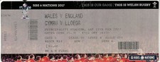 Wales v England 11 Feb 2017 RUGBY TICKET