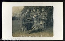 A A  Section Royal Garrison ARTILLERY Band  with Mandolines / mini piano  RP