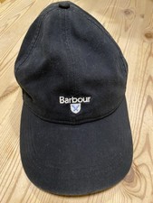 Black Barbour Waxed Baseball Cap, One Size Fits All, New Without Tags