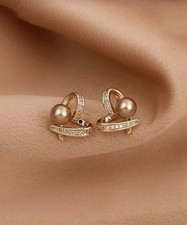 Heart Champagne Pearl & Cubic