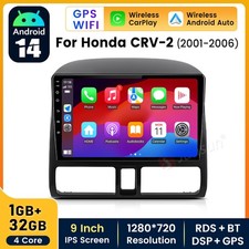 Android 14 Car Stereo Radio For Honda CRV-2 2000-2006 GPS Sat Nav BT SWC CarPlay