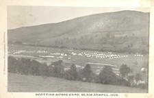 Blair Atholl Scottish Horse Camp 1908 Madderty Postmark 1909