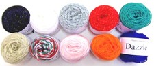 Woolyhippo Dazzle DK  Glitter  Sparkly Yarn Acrylic Polyester 25g craft ball