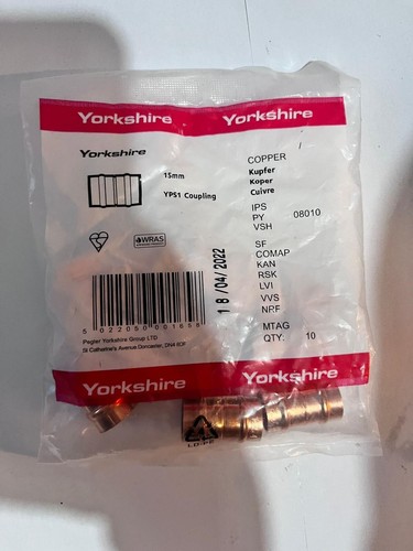Yorkshire coupling 15mm - yorkshire,