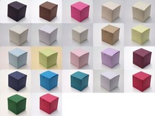 Square Cube Wedding Favour Boxes - Choose Colour - Choose QTY