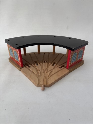 Wooden engine shed for train - shed,