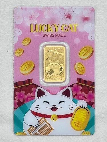 Pamp lucky pink cat - cat, with