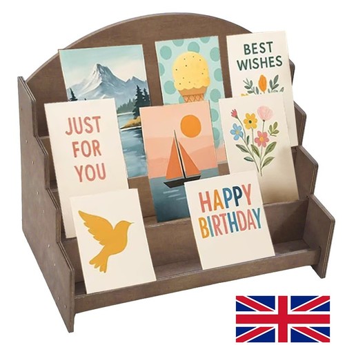 Tier wooden card - wooden, holder
