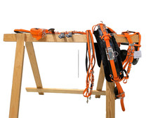 Cob Quick Hitch horse harness Orange and Black Biothane material soft and strong