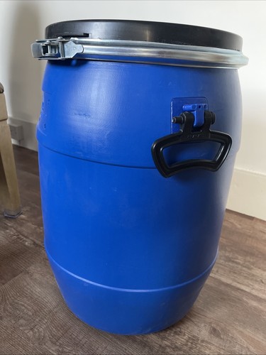 Blue plastic barrel drum - drum, 55l