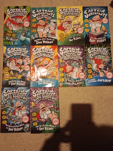 Captain underpants books x10 - books,