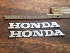 2 x Honda Silver Metallic Tank