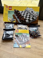 LEGO 40174 2-in-1 Chess & Draughts Set. Box & Instructions. Excellent Condition.