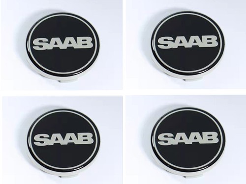 63mm saab logo black car - 63mm,