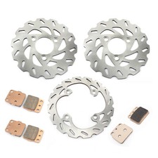 Front Rear Brake Discs Disks Pads For Suzuki LTZ LT-Z 400 03-14 06 07 KFX 400