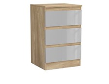 Gloss 3 Drawer Skagen High