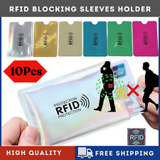 10x RFID Bank Card Sleeve Wallet Blocking Protector Debit Credit Holder