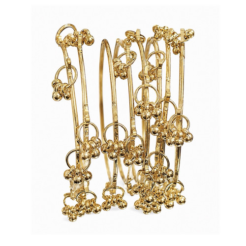 Kashmiri gold tone bangle set