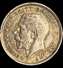 1917 George V 3 Pence Silver