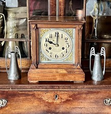 Antique Library Chiming Mantel Clock