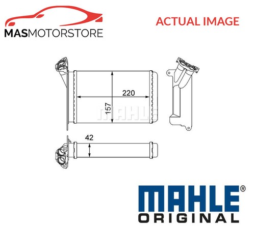 Heater radiator exchanger lhd - radiator,