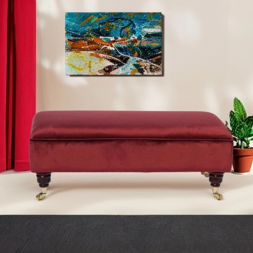 Burgundy plush velvet
