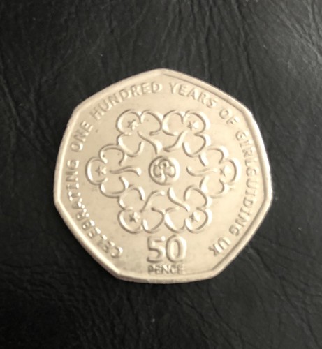 50p 2010 girl guides - girl,