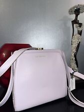 BNWT Vintage Lulu Guinness Pale Pink Floral Leather Bag RRP: £325.00