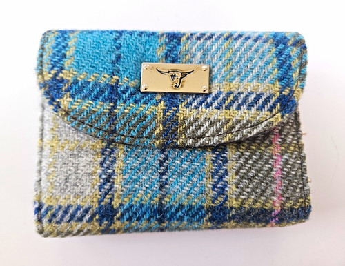 Harris tweed blue - tweed,